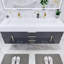 Ensemble de meuble-lavabo double mural l 59 po x P 19,75 po x H 22,25 po Glasgow-465763057-478167188