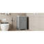 Meuble-lavabo de 20 po avec lavabo, armoire de salle de bain avec porte à fermeture douce, support de rangement et tablette réglable, gris (ancien SKU: N725P218017E)-1770423531