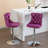 Swivel Velvet Barstools Adjusatble Seat Height From, Chrome Base Bar Stools With Backs Comfortable Tufted For Home Pub And Kitchen Island, Set Of 2-615192329-605884121