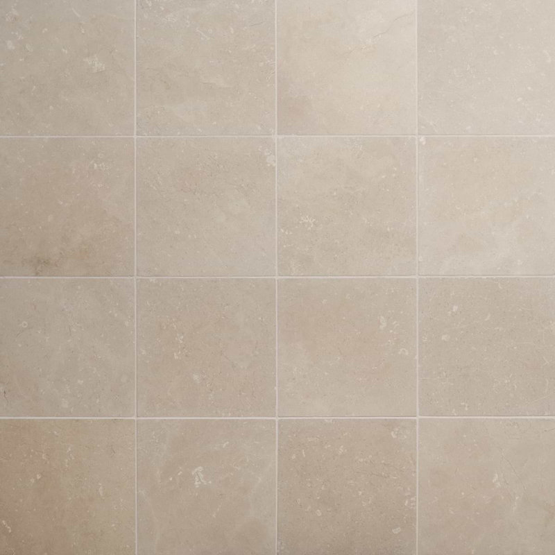 Avanti 12x12 Tumbled Marble Tile, Crema Marfil