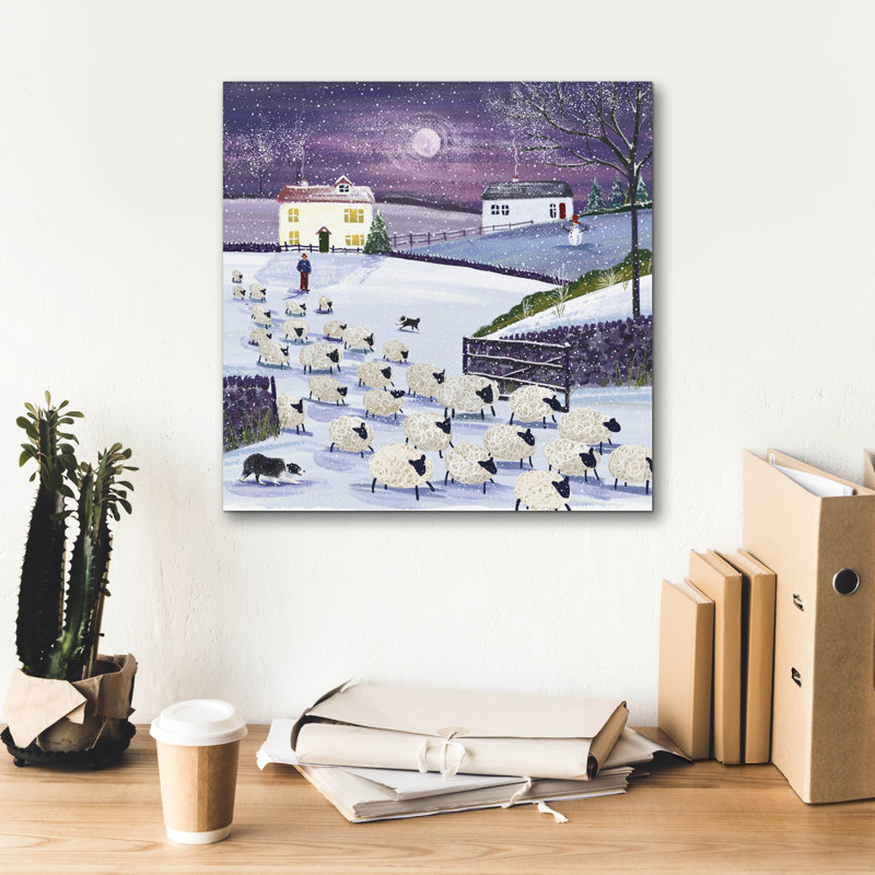  «Flock To The Field» par Elle Media Group SA, art mural, 18 po x 18 po