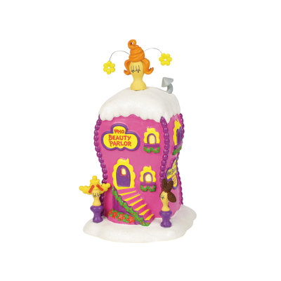 Dr. Seuss Grinch Village Who La La Boutique Beauty Parlor Light Up Building 8.94 Inch