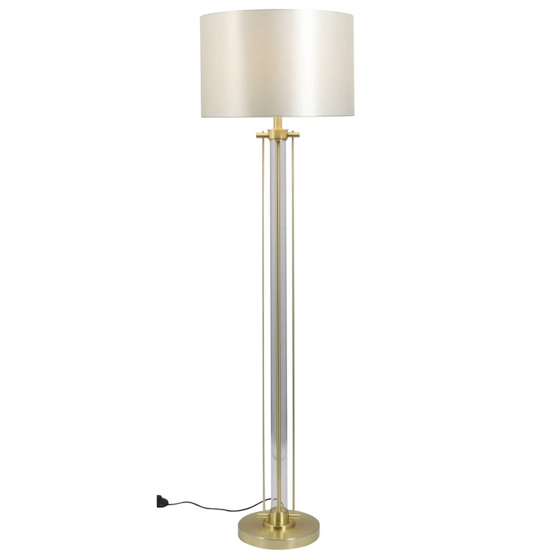 Krantz 160cm Traditional Floor & Table Lamp Set, Satin Brass
