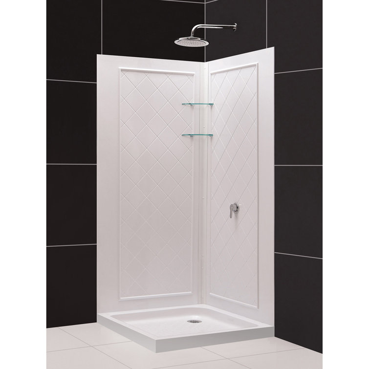 DreamLine DL-6717-01CL Flex 36" x 76.75" Rectangle Pivot Shower Enclosure With Base Included
