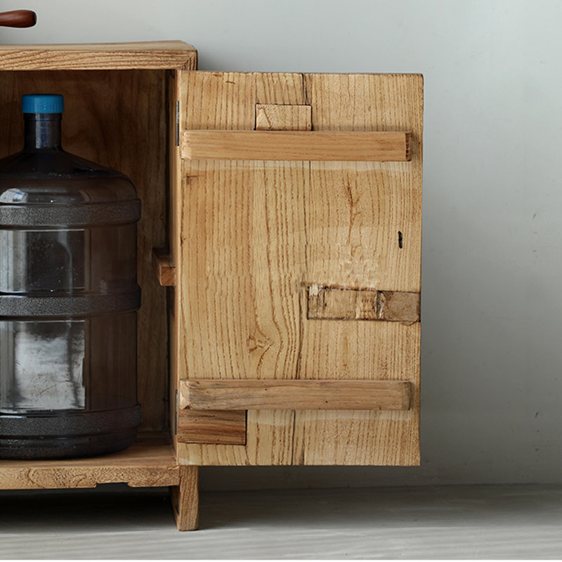 Armoire console en bois d'orme massif