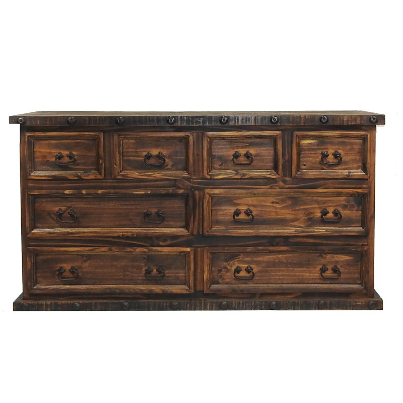 Diamantis Solid Wood 40'' W 8 - Drawer Dresser