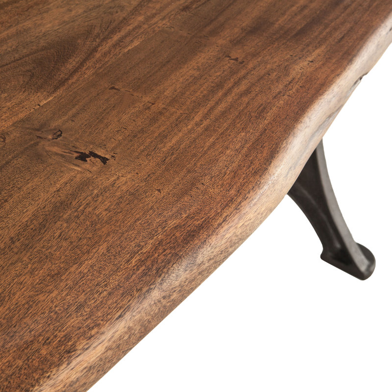 Organic Forge Solid Wood Dining Table, 30.25" H x 72" L x 38" W, Natural Walnut
