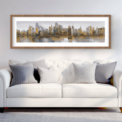 Gloomy Cityscape - reproduction encadrée industrielle pour décoration