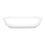 Amiata 60 Rounded Rectangle 23-5/8" Vessel Lavatory Sink in Volcanic Limestone without Internal Overflow