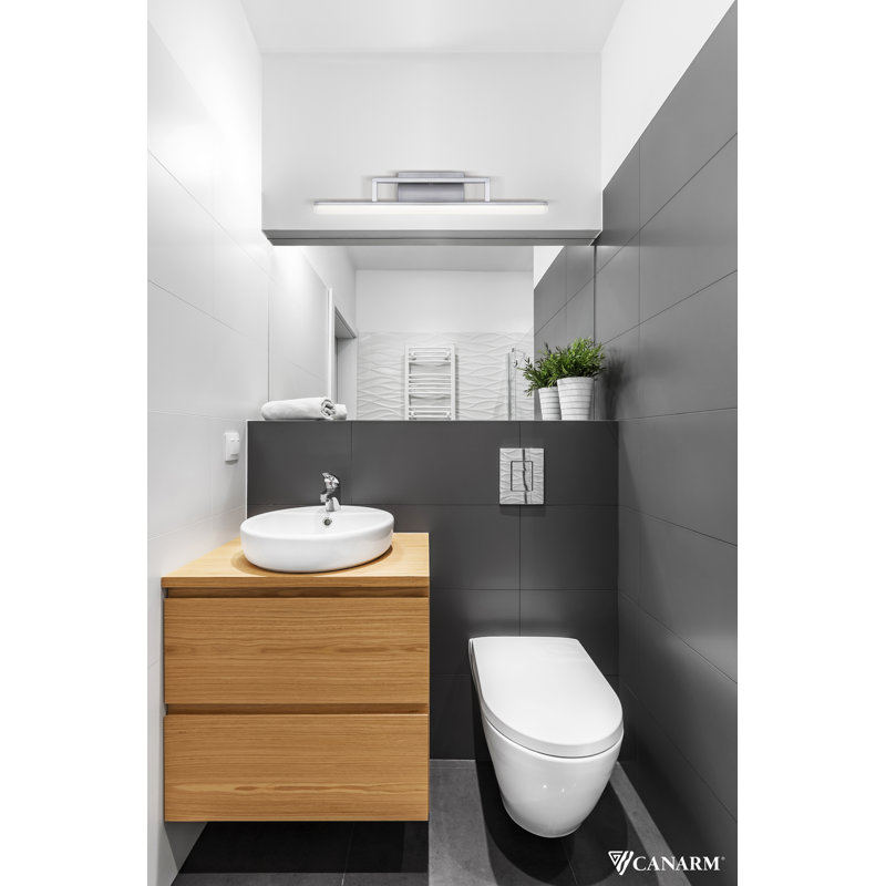 Drake Dimmable LED Vanity Light, Brushed Nickel