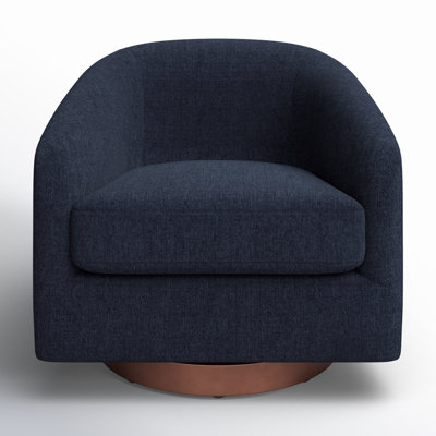 Bennett Upholstered Swivel Barrel Chair