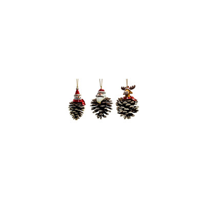 4cm Solid Colour Wood Pincones