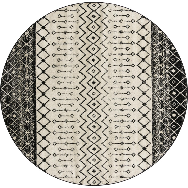 Abstract Indoor Rug, Round 10'