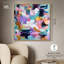 Décoration murale rose tourbillon chromatique I par Art Remedy, cadre doré, 40 x 40-523716150-523716153