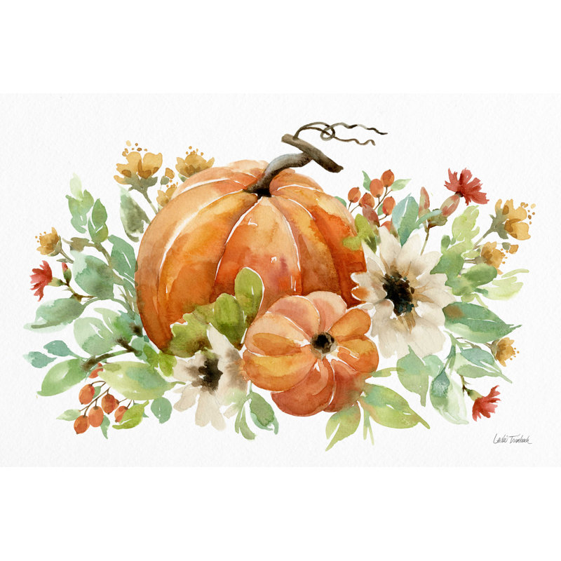 «Autumn Breeze I» par - Impression sur toile tendue, L 48 po x H 32 po