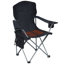 Chaise de camping pour l'extérieur chauffée quadruple de luxe Camp & Go, chaise pliante chauffée avec câble USB de 18 po, compartiment de rangement et porte-gobelets, noir