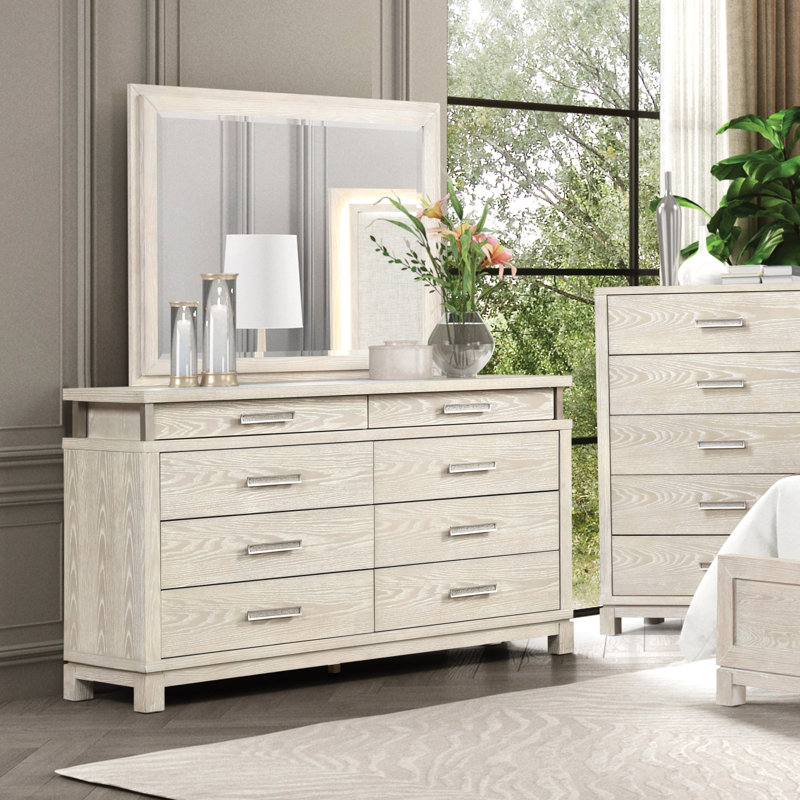 Commode 8 tiroirs avec miroir Bellamy