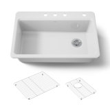 Riverby 33" Top-Mount Single-Bowl Kitchen Sink