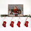 Père Noël avec tracteur vert-1051709226