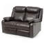 Causeuse inclinable double Ward, brun foncé-170348935