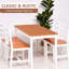 4 repas rustiques, 5 meubles de cuisine modernes en bois, petit coin-repas, table de salle blanche pour 4 personnes, chaises, coin-repas