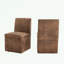 Ensemble de 2 fauteuils pivotants rembourrés avec coussin moelleux