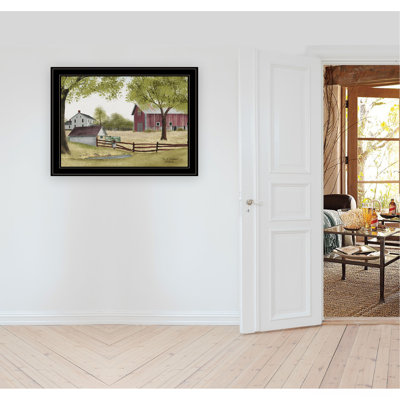 Art mural encadré «The Old Spring House», impression encadrée pour décoration de salon, de chambre à coucher et de maison de campagne par Billy Jacobs