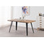 Eatonton 4 Person Dining set - a Rectangular Wooden Dining Table with Metal Legs and a Set of 4 Faux Leather Dining Chairs for Dining Room - Modern Dining Table Set-41725706-41725710