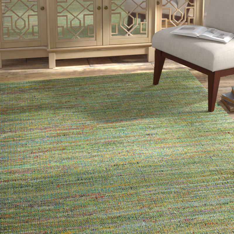 Millia Hand Tufted Cotton Abstract Rug, Rectangle 4' x 6'