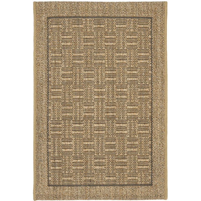 Girard Beach Jacquard Weave Sisal & Jute Geometric Rug, Rectangle 2' x 3'