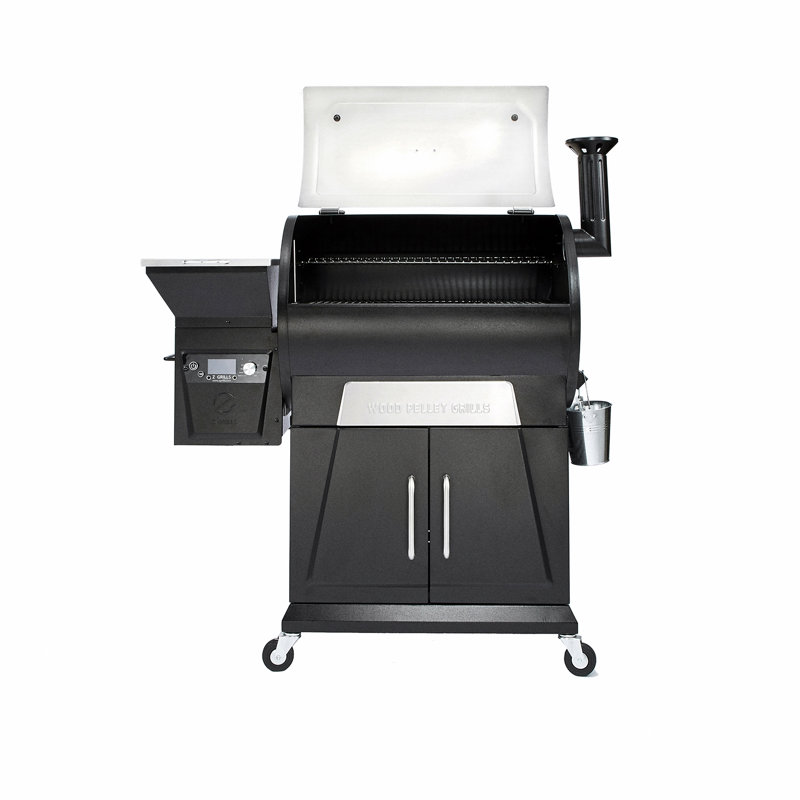 ZGRILLS Offset Wood Burning Portable 694 Square Inches Smoker & Grill, Black/Silver