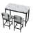 3 Pieces Dining Table Sets, With Fixed Table