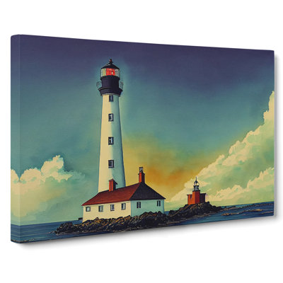 Lighthouse Watercolour Vol.2 - Wrapped Canvas