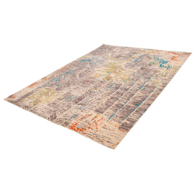 One Of Kind Hand Knotted Mystique Dark Grey, Ivory Rug 10'0" x 13'9"