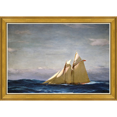 Schooner - Peinture sur toile encadrée