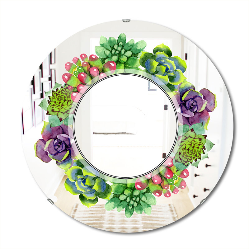 Miroir mural Save the Date, H 23,6 po x l 23,6 po