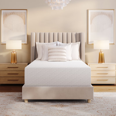 Matelas multi-tailles en mousse viscoélastique gélifiée rafraîchissante au parfum de thé vert