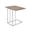 Table d'appoint pliante avec finition en chêne patiné - plateau d'extension de 12 po à 24 po et base géométrique