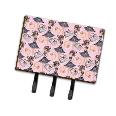Metal Wall Organizer with Key Hooks