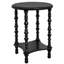 Table de chevet à 2 niveaux, petite table de bout, table d'appoint, table de chevet avec tablette de rangement, tables basses pour petits espaces, chambre à coucher (noir)