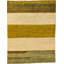 Tapis en laine noué la à la main beige/olive 4 pi 11 po x 6 pi one-of-kind Nash
