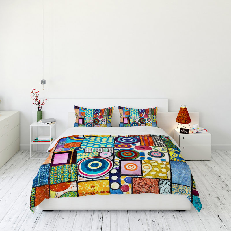 Modern & Contemporary Polyester Duvet Cover, Queen Duvet Cover + 2 Queen Shams