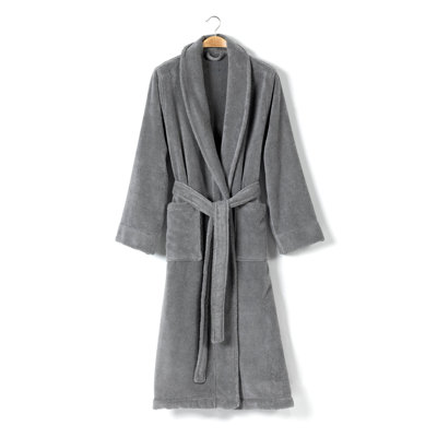 Boff Terry Cloth Gender Neutral Mid-Calf Bathrobe with Pockets