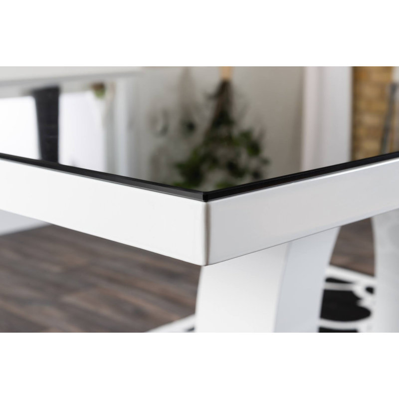 Rectangular Dining Table High Gloss - Modern Statement Design, 75cm H x 160cm W x 90cm D