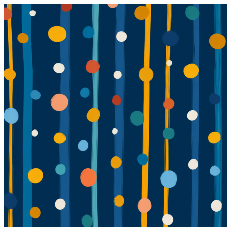 Coussin décoratif à pois, 14 X 14 pouces