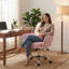 Chaise de bureau pivotante en similicuir-1325021080