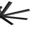 Ventilateur de plafond 84 pales 84 pouces noir satiné avec pales noir Breda-1060033002-1060032981