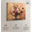 Art floral glamour sur toile bourgogne-105673581-105673585