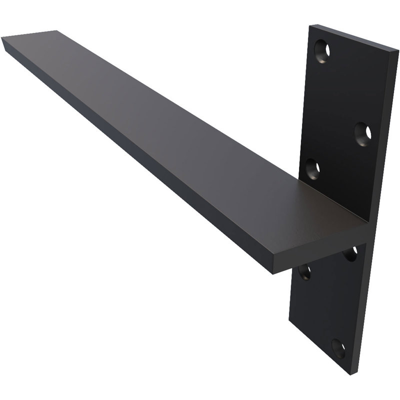 Fixation murale flottante en acier robuste, H 20 po x l 8 po x P 2,5 po