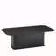 Table basse avec surface en bois de chêne noir et pieds en métal noir